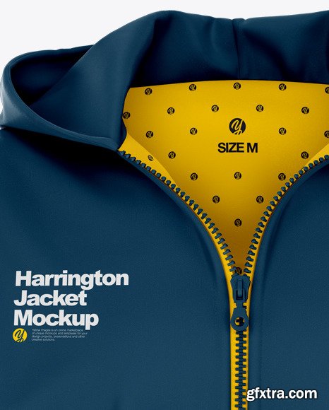 Harrington Hooded Jacket - Front View