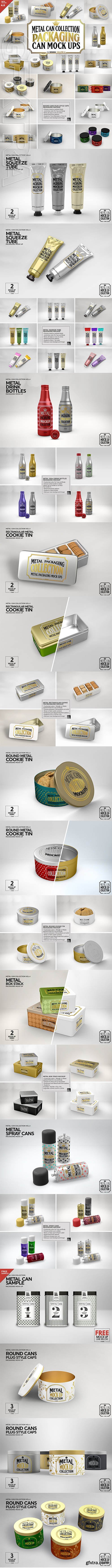 CreativeMarket - Vol4. Metal Can Mockup Collection 3884341