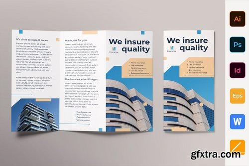 Insurance Agency Poster Flyer Business Card Brochure Bifold Trifold