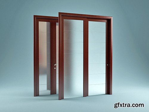 Cgtrader - Modern Glass Doors 3D Model