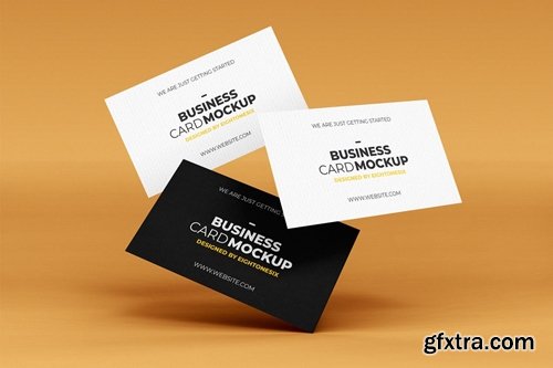 Realistic Business Card Mock-Up Template
