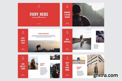 FIERY REDS - Multipurpose Powerpoint Google Slides and Keynote Templates