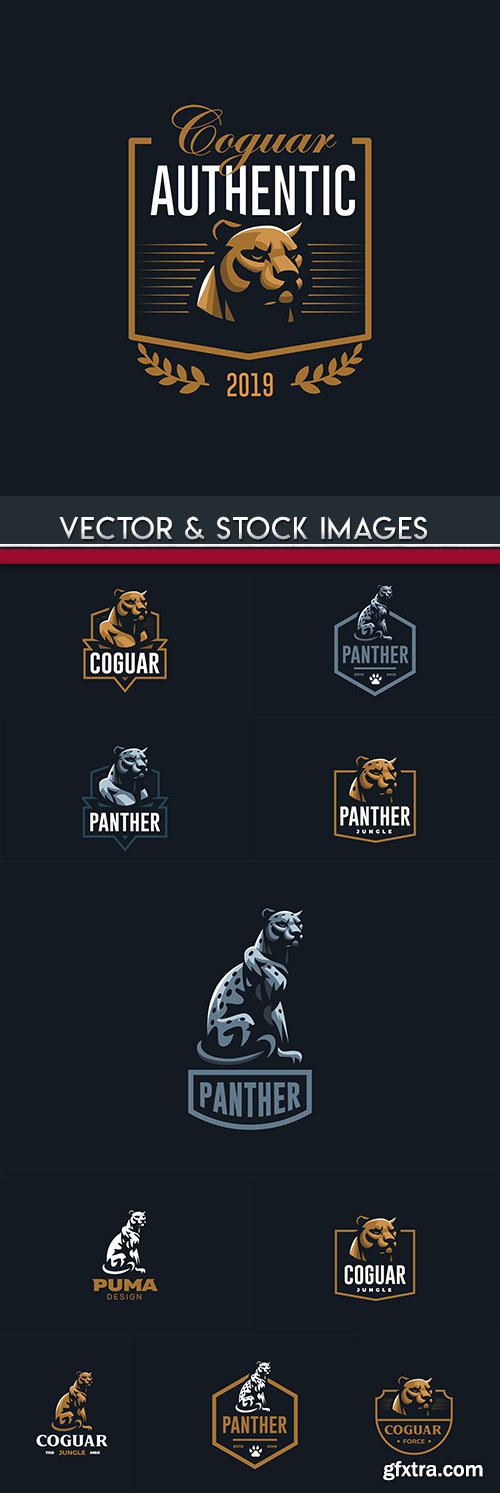 Panther and jaguar creative logos Business Company