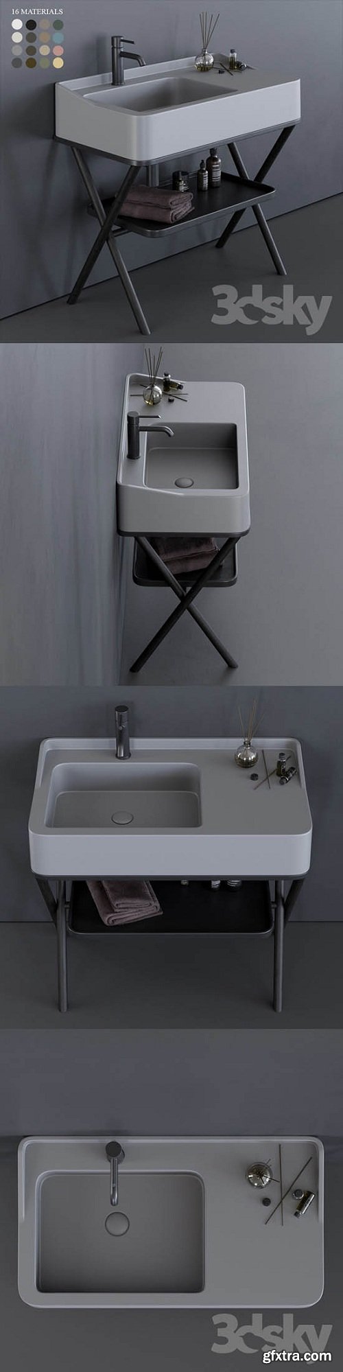 Ceramica Cielo Siwa Washbasin