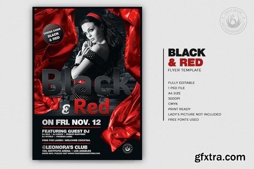 Black and Red Flyer Template V2