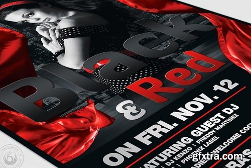 Black and Red Flyer Template V2
