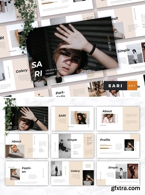 SARI - Fashion Powerpoint, Keynote and Google Slides Templates