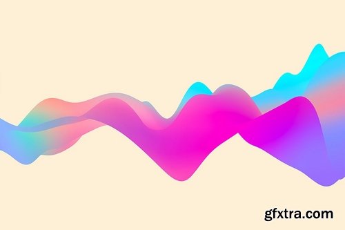 Colorful Liquid Waves Backgrounds