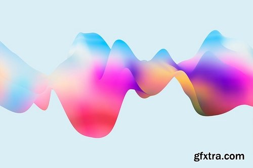 Colorful Liquid Waves Backgrounds