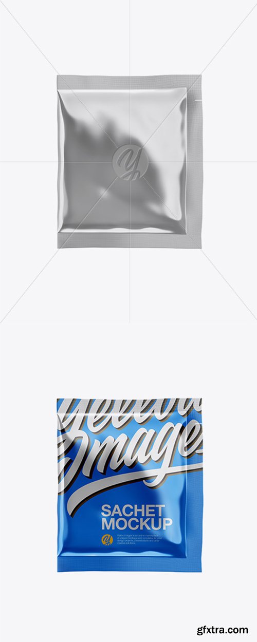 Metallic Sachet Mockup 34255