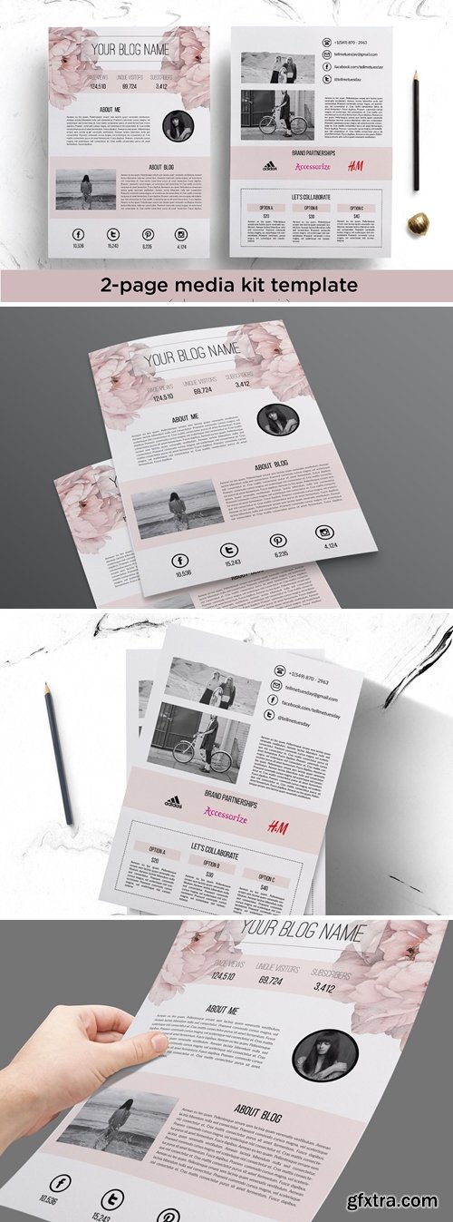 CM - Floral media kit template 680305