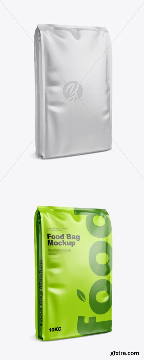 Glossy Food Bag Mockup 41705