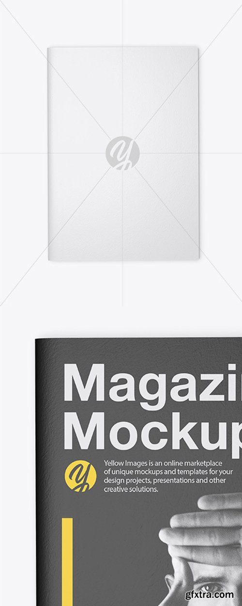 Textured A4 Magazine Mockup 44123