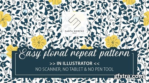 Easy Floral Repeat Pattern