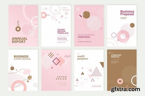 Beauty brochure, annual report, cover designs