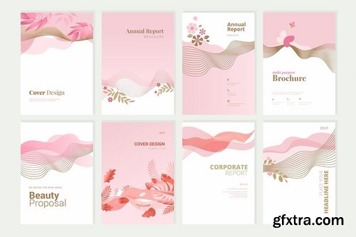 Beauty brochure, annual report, cover designs