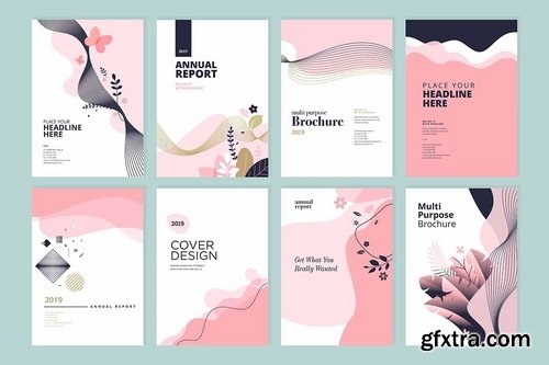 Beauty brochure, annual report, cover designs