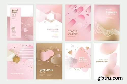 Beauty brochure, annual report, cover designs