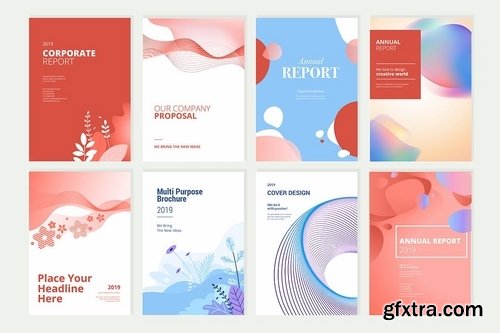 Beauty brochure, annual report, cover designs