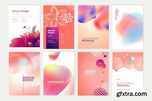 Beauty brochure, annual report, cover designs