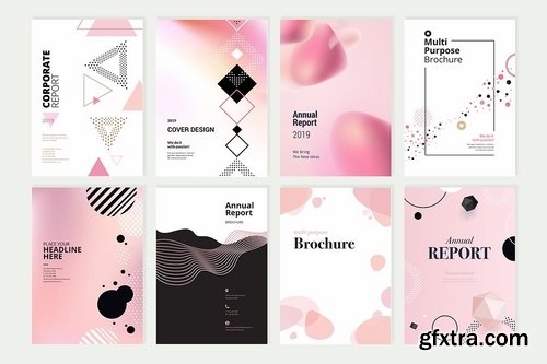 Beauty brochure, annual report, cover designs