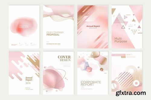 Beauty brochure, annual report, cover designs