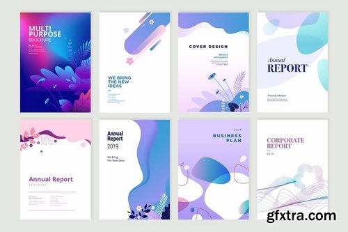 Beauty brochure, annual report, cover designs