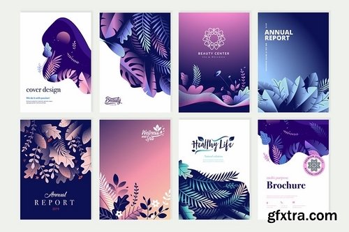 Beauty brochure, annual report, cover designs