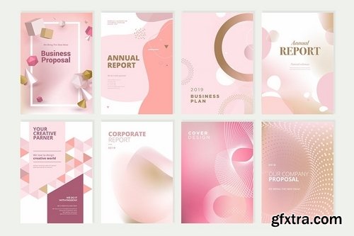 Beauty brochure, annual report, cover designs