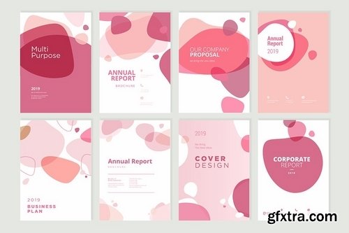 Beauty brochure, annual report, cover designs