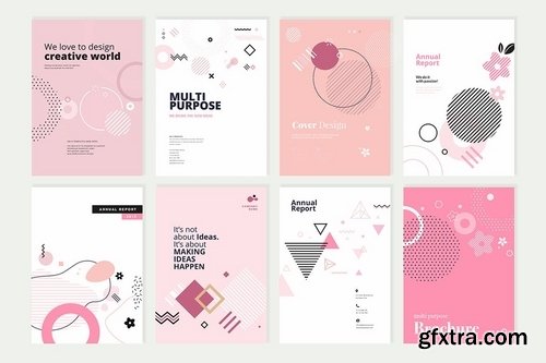 Beauty brochure, annual report, cover designs