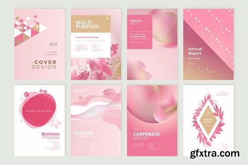 Beauty brochure, annual report, cover designs