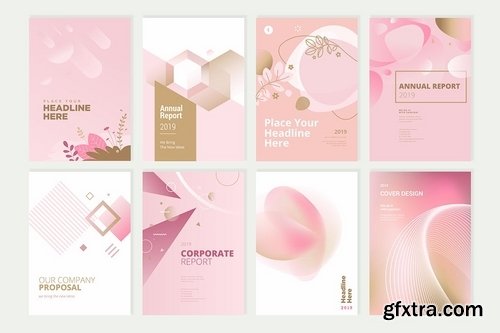 Beauty brochure, annual report, cover designs