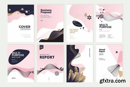 Beauty brochure, annual report, cover designs