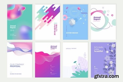 Beauty brochure, annual report, cover designs