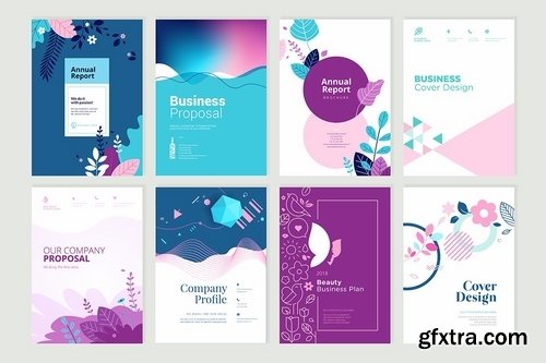 Beauty brochure, annual report, cover designs