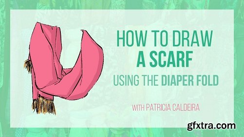 How To Draw Clothes: Scarves With Diaper Folds!