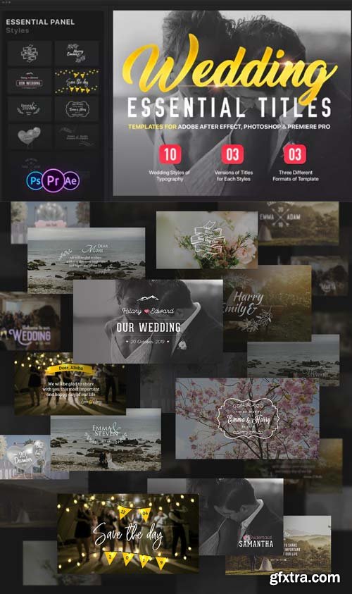 Videohive - Essential Wedding Titles | MOGRT for Premiere - 21964218