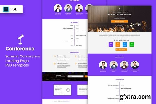 Summit Conference - Landing Page PSD Template