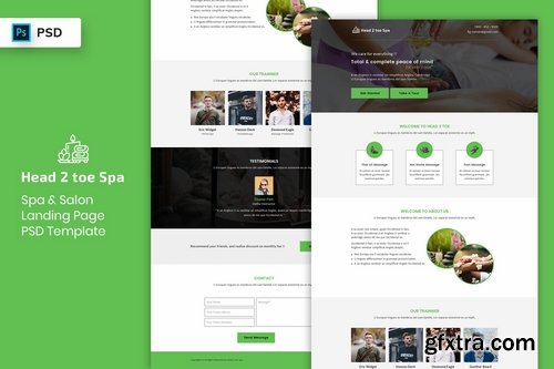 Spa & Salon - Landing Page PSD Template