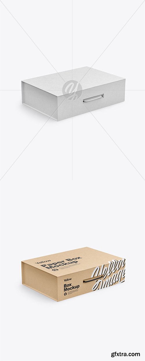 Kraft Paper Box Mockup 41499