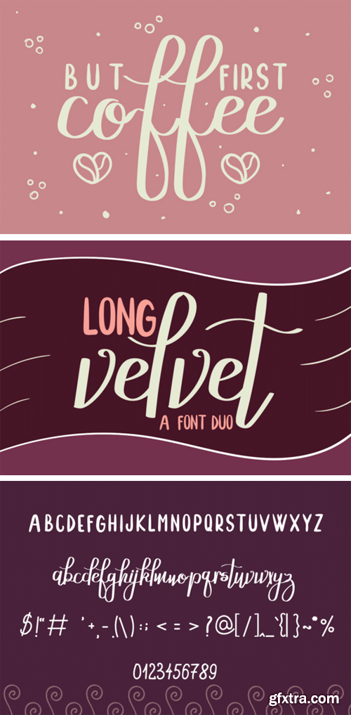 Long Velvet Font