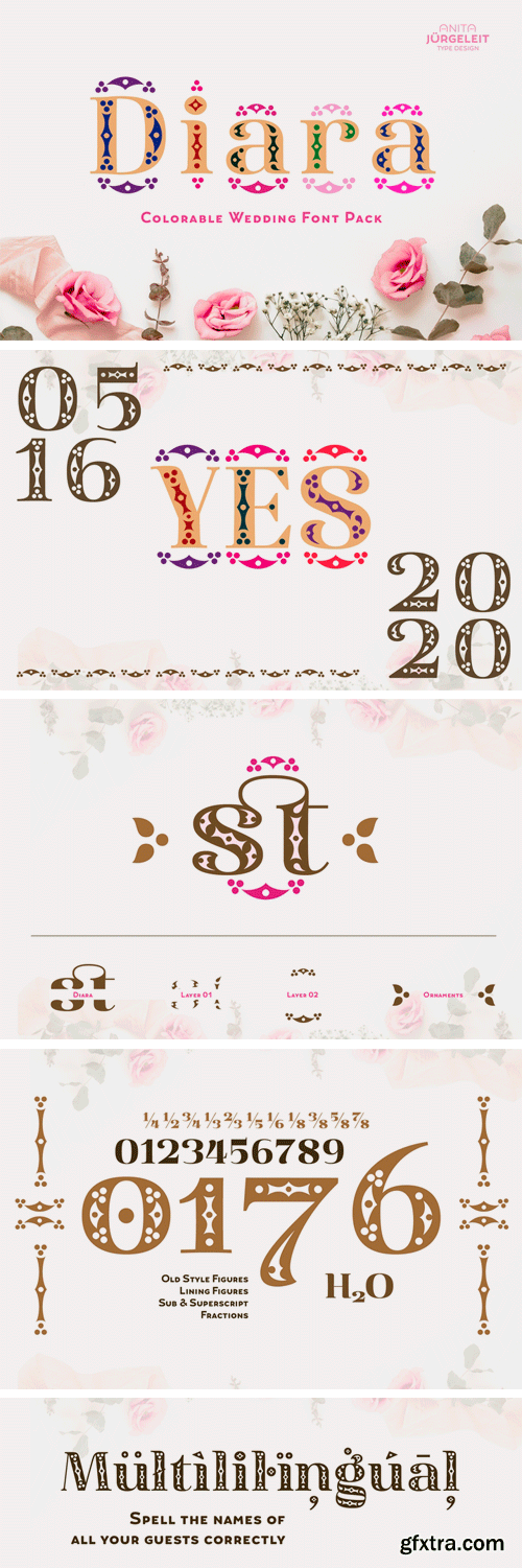 CM - Diara - Wedding Font Package 3889363