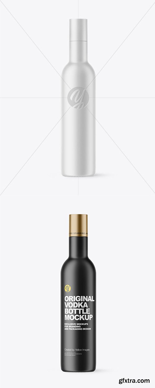 Matte Vodka Bottle Mockup 45170