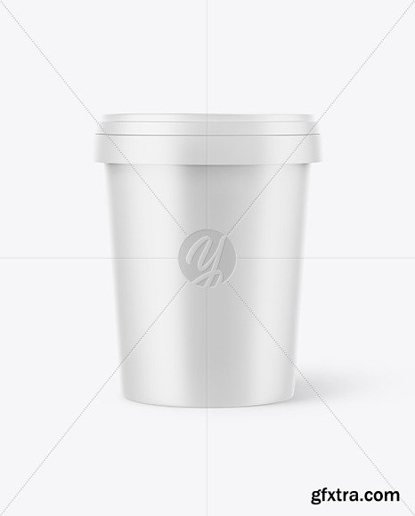 Matte Ice Cream Cup Mockup 45662