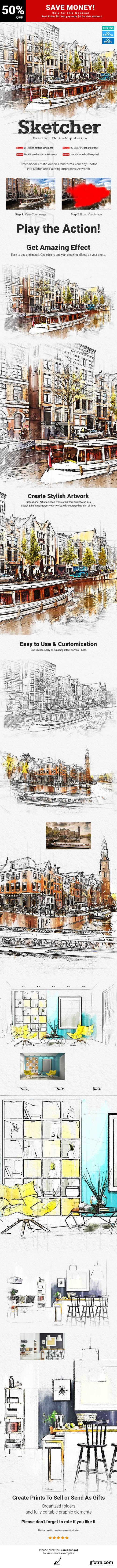 GraphicRiver - Sketcher Photoshop Action 23961544