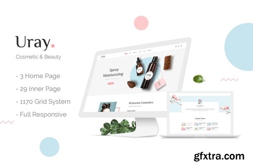 ThemeForest - Uray - Cosmetic & Beauty Shop PSD Template 21996652