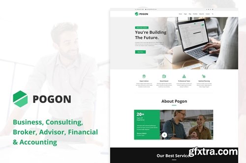 ThemeForest - Pogon - Business and Finance Corporate WordPress Theme 23567935