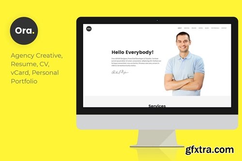 ThemeForest - Ora - Responsive Personal Portfolio PSD Template 20456198