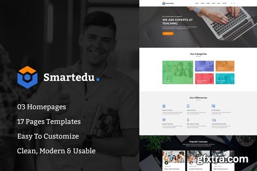 ThemeForest - SmartEdu | Education & Courses PSD Template 22720463